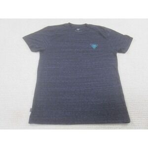 Veece Shirt Mens Medium Black Purple Heather Back Graphic Triangle Logo Tee